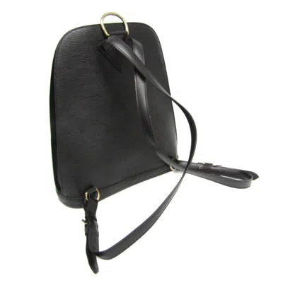 Pre-owned Louis Vuitton Gobelins Black Leather Backpack Bag ()
