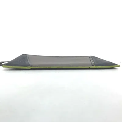 Pre-owned Louis Vuitton Gray Leather Clutch Bag ()