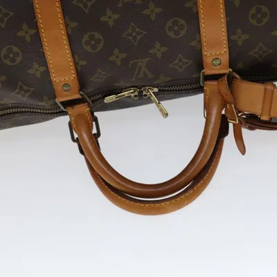 Pre-owned Louis Vuitton Keepall 60 Brown Canvas Travel Bag ()