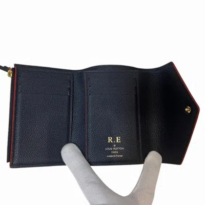 Pre-owned Louis Vuitton Marine Rouge Monogram Empreinte Leather Middle Wallet (tri-fold) ()