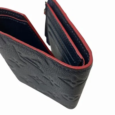 Pre-owned Louis Vuitton Marine Rouge Monogram Empreinte Leather Middle Wallet (tri-fold) ()
