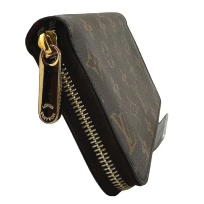 Pre-owned Louis Vuitton Monogram Brown Fuchsia Monogram Long Wallet (bi-fold) () In Brown, Fuchsia