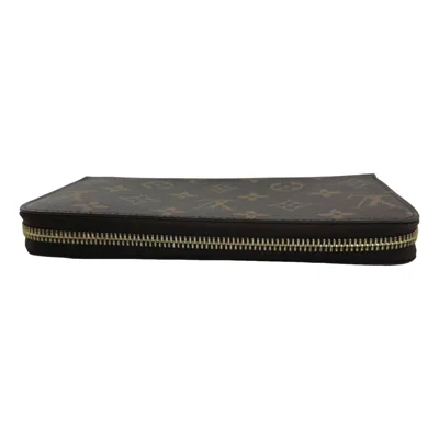 Pre-owned Louis Vuitton Monogram Brown Fuchsia Monogram Long Wallet (bi-fold) () In Brown, Fuchsia