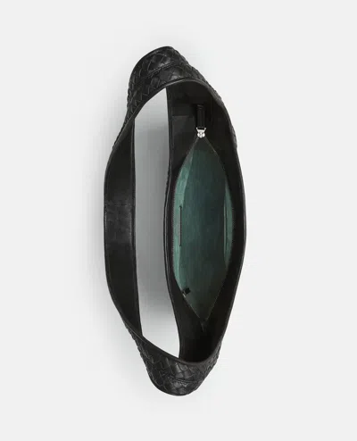 Bottega Veneta Brown Veneto Crossbody Bag In Black