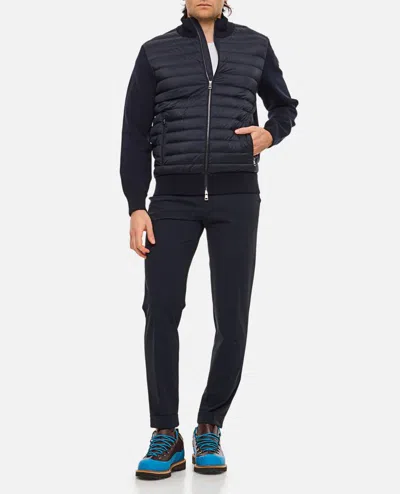 Moncler Men's Tricot Cardigan In Black