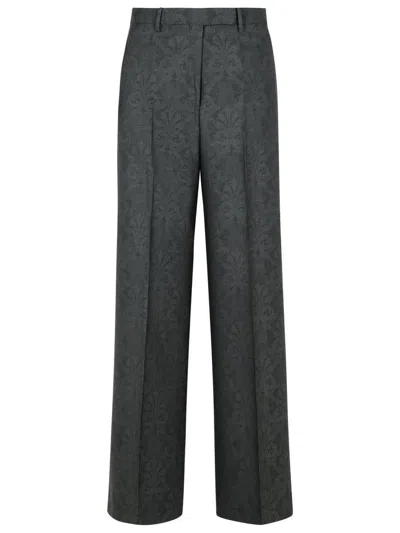 Etro Grey Wool Trousers In Grey