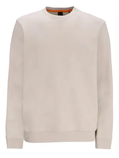 Hugo Boss Kanovano Knitted Jumper 346 Open Green In Neutrals