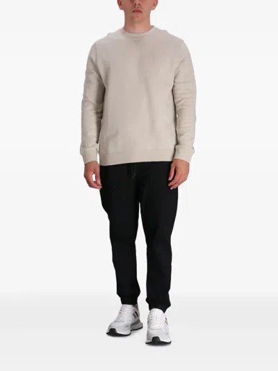 Hugo Boss Kanovano Knitted Jumper 346 Open Green In Neutrals