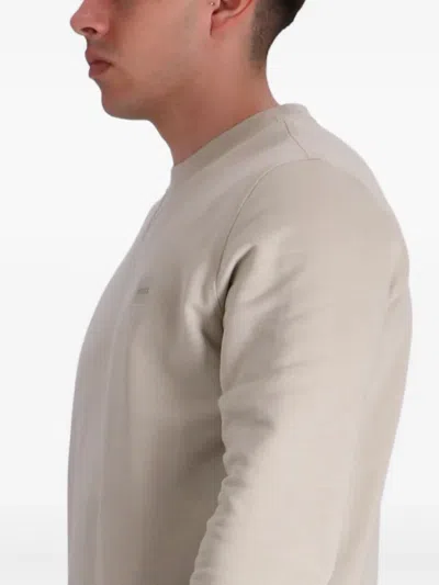 Hugo Boss Kanovano Knitted Jumper 346 Open Green In Neutrals