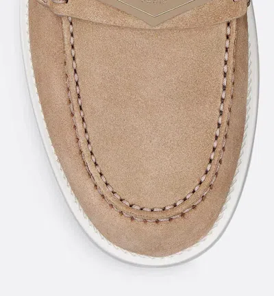 Dior Christian  Boy Logo Debossed Slip-on Sandals In Brown
