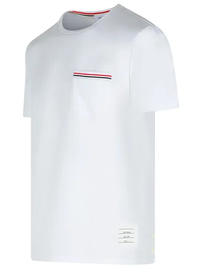 Thom Browne Rwb Pocket T-shirt In White