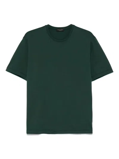 Roberto Collina Crew Neck Cotton T-shirt Clothing In Green