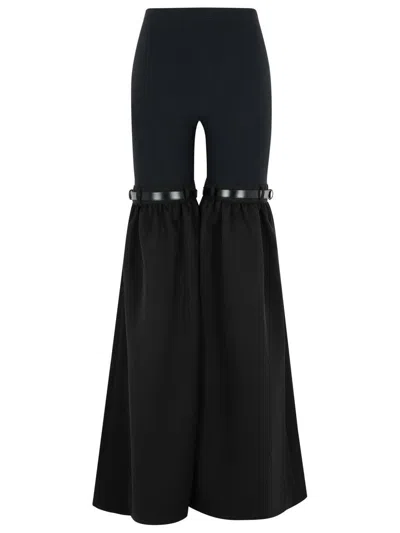 Coperni Flared Trousers With Fitted Upper In Black