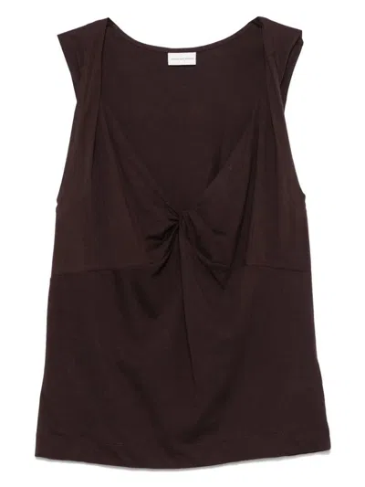 Dries Van Noten Hantex Cotton Tank Top Clothing In Red