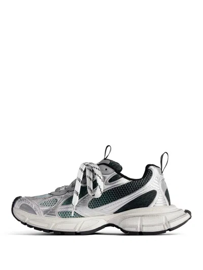 Balenciaga Men Multicolor Mesh And Rubber 3xl Gradient Sneakers In Grey