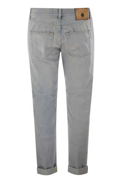 Dondup Icon Tapered Jeans In Blue