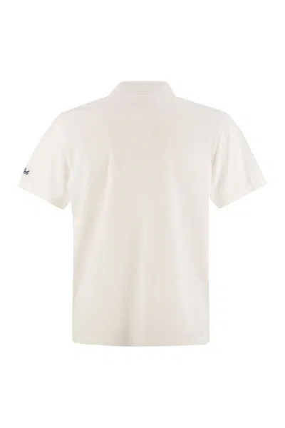 Mc2 Saint Barth Jeremy Cotton Terry Polo Shirt In White