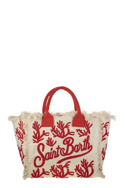 MC2 SAINT BARTH MC2 SAINT BARTH VANITY - CANVAS BAG WITH EMBROIDERY AND LOGO 