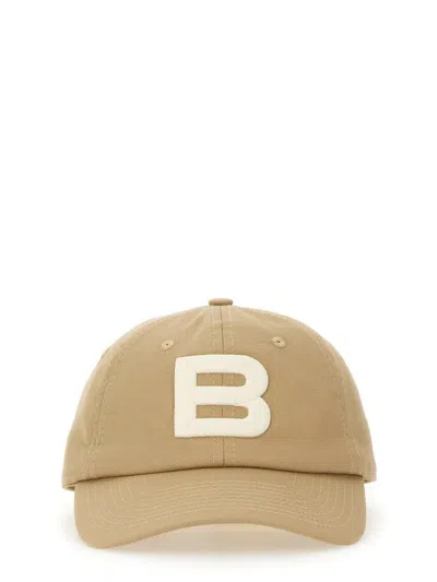 Shop Bally Baseball Hat With Logo In Beige