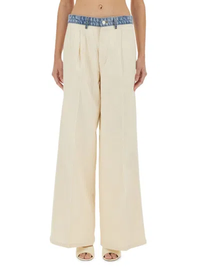 Moschino Jeans Pants "urban" In Beige