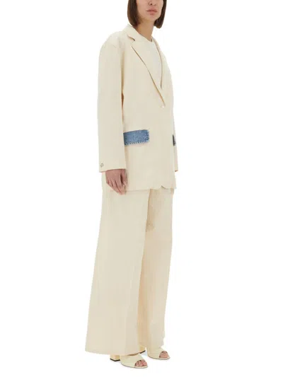 Moschino Jeans Pants "urban" In Beige