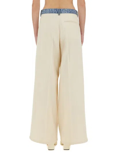 Moschino Jeans Pants "urban" In Beige