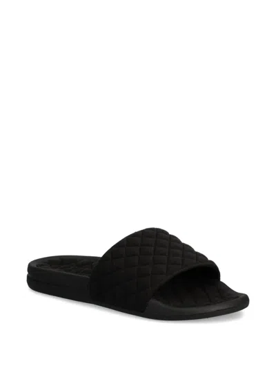 Apl Athletic Propulsion Labs Quilted Slide Sandals In Black