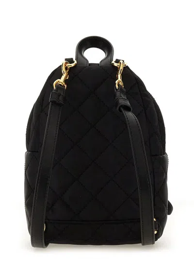 Moschino Mini Quilted Backpack In Black