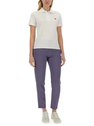 Ps By Paul Smith Ps Paul Smith "zebra" Polo. In White