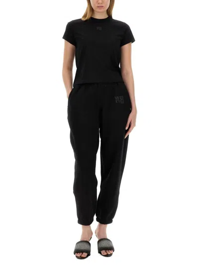 Alexander Wang T Alexanderwang.t Essential Terry Jogger Pants In Black
