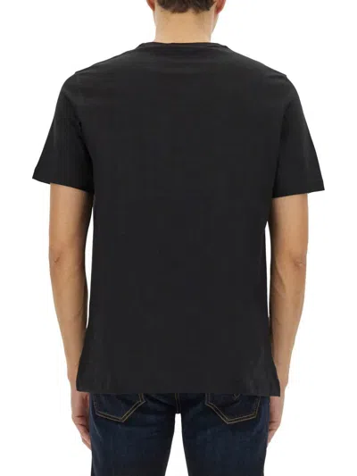 Diesel S-cooling Biologic Cotton Sweatshirt With Metal Oval-d Logo In Black