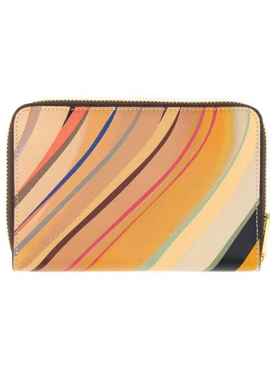 Paul Smith Dusky Swirl-print Wallet In Multicolour