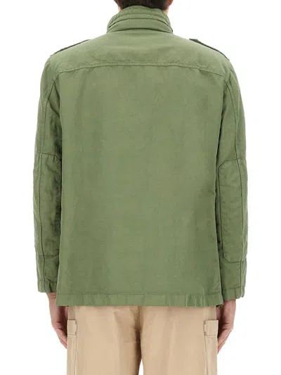 Fay Utility-inspired Green Jacket In Green