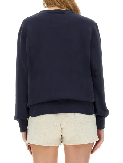 Autry Sweatshirt With Embroidered Logo Unisex In Blue