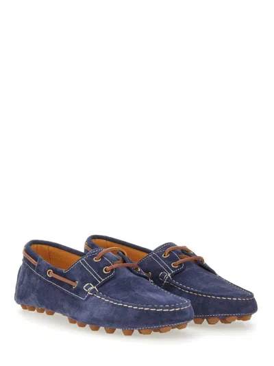 Tod's Classic Blue Calfskin Loafer In Blue