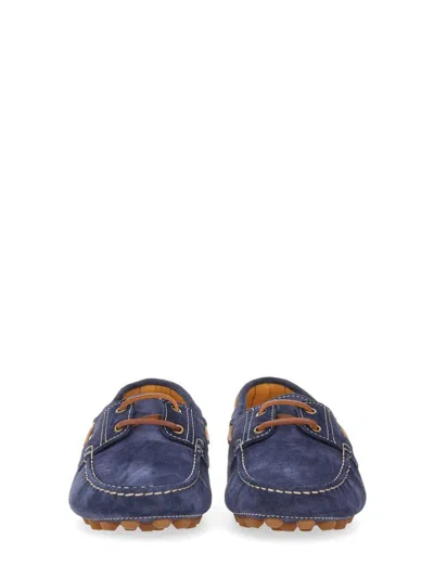 Tod's Classic Blue Calfskin Loafer In Blue