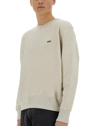 Autry Sweatshirt With Embroidered Logo Unisex In Grey