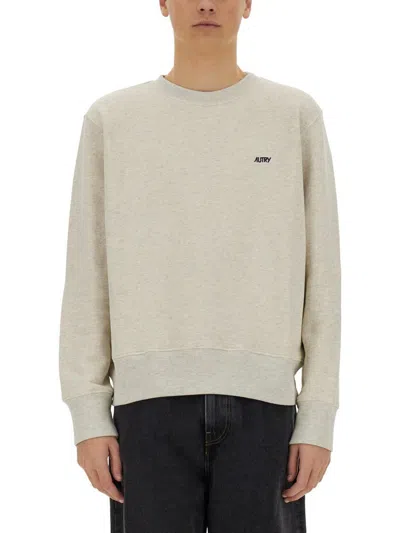 Autry Sweatshirt With Embroidered Logo Unisex In Grey