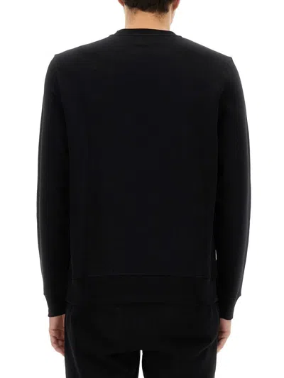 Ps By Paul Smith Ps Paul Smith Zebra Printed Crewneck Sweatshirt In Black