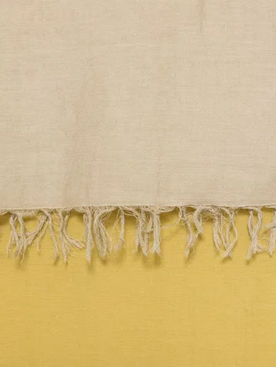 Fabiana Filippi Degrade Scarf With Delicate Fringed Edges In Yellow