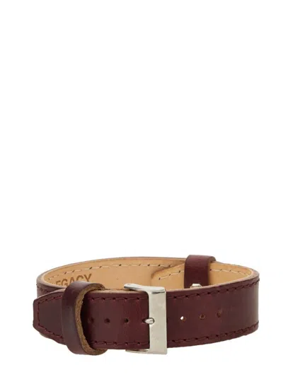 Our Legacy Leather Bracelet In Brown