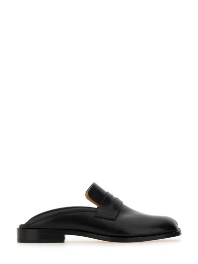 Maison Margiela Black Tabi City Loafer Mules In Black