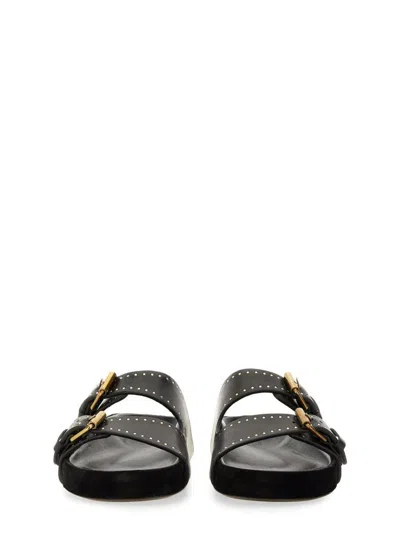 Shop Isabel Marant Sandal "lennyo" In Black
