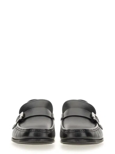 Ferragamo Moccasin With Gancini Ornament In Brown