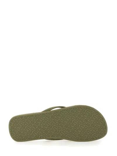 Dsquared2 Dsquared Men Rubber Thong Sandal In Green