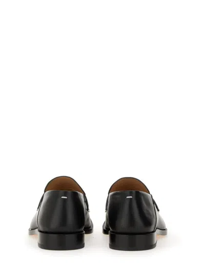 Maison Margiela Tabi Split-toe Patent-leather Loafers In Black