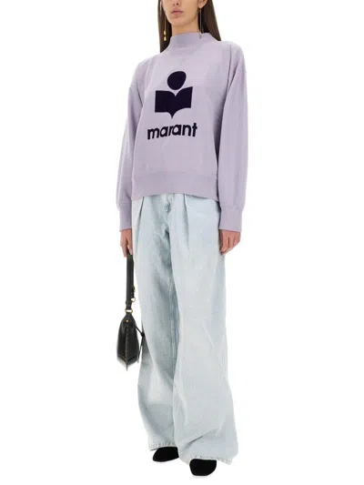 Isabel Marant Étoile Marant Etoile Women Millyny Cotton Sweatshirt In Purple