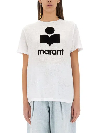 Isabel Marant Étoile Zewel Logo Tee-shirt In White
