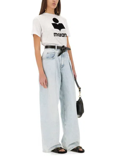 Isabel Marant Étoile Zewel Logo Tee-shirt In White