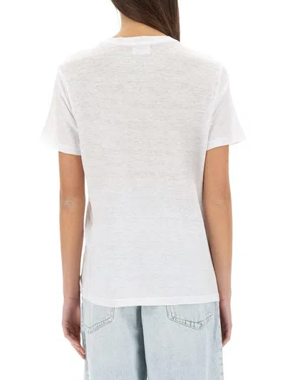 Isabel Marant Étoile Zewel Logo Tee-shirt In White